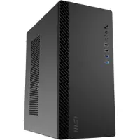 MSI PRO SHIELD M100P, Midi Tower, PC, Schwarz, micro ATX, Mini-ITX, 14 cm, 27,5 cm