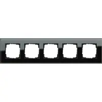 Gira Rahmen 5f Glas schwarz 021505 Esprit