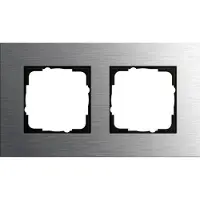 Gira 2fach Abdeckrahmen Esprit Edelstahl 0212219