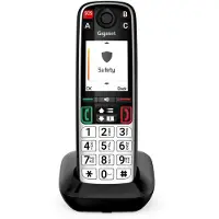 Gigaset EASY 500 Dect-Ladebasis mit 1 x Handset (SOS / LS life style) - schwarz