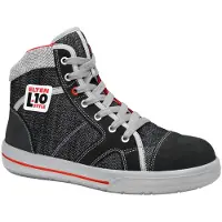 ELTEN Sensation Mid ESD S2 Herren Sicherheitsschuhe EU 45 Arbeitsschuhe Sicherheitsschnürstiefel S2 Stahlkappe (Schwarz)