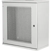 Digitus Wandgehäuse, SOHO, unmontiert - 540x400 mm (BxT), Wandmontiertes Regal, 12U, 60 kg, Sperrschloss, Grau