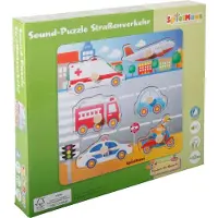 Spielmaus Holz Sound Holzpuzzle Straßenverkehr