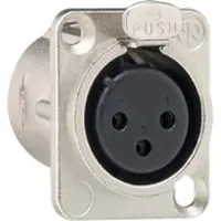 Gira Flanschbuchse 003600 XLR-Flanschbuchse 3-pol D-Serie