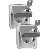 Merten Steckdose SCHUKO MEG2424-8029 lichtgrau (MEG2424-8029)