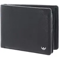 Golden Head Leder Geldbörse Capri RFID Protect Scheintasche mit Geheimfach 1159 Schwarz