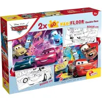 Liscianigiochi MaxiFloor Doppelseitenpuzzle – Autos – – 2 x 60 Teile – Ab 4 Jahren