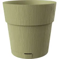 Stefanplast Blumentopf ETHICA - 2 L - 40 x h39 cm - Mit Wasserreserve - Olivgrün