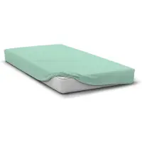 HOME LINGE PASSION Spannbettlaken - - HP72109 - Mikrofaser 82 g - 180 x 200 cm - Steg 30 cm - Wassergrün