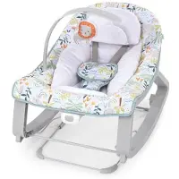 Ingenuity Keep Cozy 3-in-1 Babywippe – Tropischer Regenbogen – 3 Positionen: Bogen mit abnehmbarem Spielzeug. Bis 18 kg