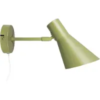 Dyberg Larsen DL12 Wandleuchte, grün, E27, Metall - , DL12, Grün, für Wohnzimmer, Metall, Skandinavisch