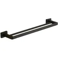 Mexen Asis Doppelhandtuchhalter, Schwarz - 7017625-70