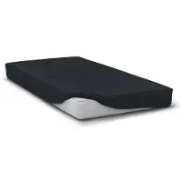 HOME LINGE PASSION Spannbettlaken - - HP72106 - Mikrofaser 82 g - 160 x 200 cm - Steg 30 cm - Schwarz