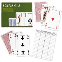 Piatnik Canasta-Set mit Anleitung und Bewertungsblock