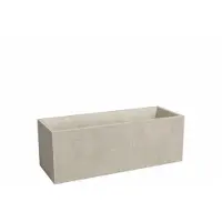 Artevasi Jardinière SYDNEY - Kunststoff - Creme - Rechteckig - 79,5x29,5x29,5 cm - 57 L -