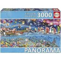 Educa Lebens Panorama Puzzle 3000 Stücke Mehrfarbig Kinder Mehrfarbig One Size