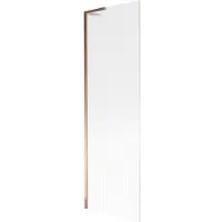 Mexen Next L Badewannenwand 1-flügelig 60 x 150 cm, Streifen, Roségold - 895-060-000-03-09-60