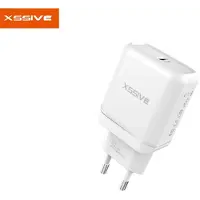 Xssive 15W 3A Qucik Charge Charger 3.0 Ladegerät Schnell Stecker + Typ-C Ladekabel weiß