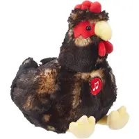 GIPSY TOYS Plüschhuhn – – Geräuschdicht – 22 cm – Schwarz