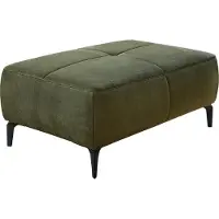 Die Möbelfundgrube Hocker Sitzhocker 79 x 111 cm grün Veloursbezug - SALO