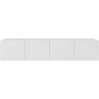 MargaretHadas24 Margaret Hadas24 TV-Schrank Mio Fernsehschrank TV-Lowboard 200 cm Hängend modernes Design Wohnzimmer Wandmontage, TV Möbel weiß, weiß