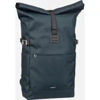Sandqvist Icon Rolltop - Rucksack M 14" 60 cm (navy with black leather)