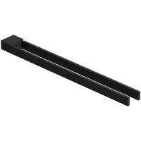Kludi VELA C Doppel-Handtuchstange Länge = 430MM mattschwarz, 3197739 3197739