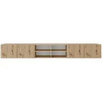 MargaretHadas24 Margaret Hadas24 TV-Schrank Lyon IV Fernsehschrank TV-Lowboard 300 cm Hängend modernes Design Wohnzimmer Wandmontage, TV Möbel artisan
