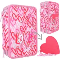 Depesche 3-Fach Federtasche TOPModel ONE LOVE pink