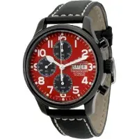 Zeno-Watch Basel Zeno-Watch - Armbanduhr - Herren - NC Pilot Chrono red&black 9557TVDD-bk-b71