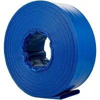 StarTech.com Drainageschlauch - Flacher PVC-Gewebeschlauch - 10,16 cm Durchmesser - 32 m Länge - Schwerlast Wasserschlauch - Mit Schellen - Armeegrün