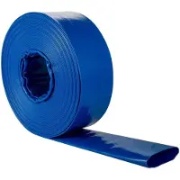 StarTech.com Drainageschlauch - Flacher PVC-Gewebeschlauch 38 mm 30,5 m - Schwerlast - Temperaturbeständig - Mit Schellen - Armeegrün