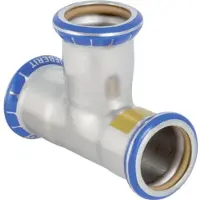 Geberit Mapress Edelstahl T-Stück egal, Gas, d 42mm 34033