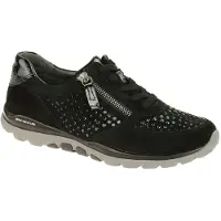 Gabor 96.968 Damenschuhe - sportliche Schnür- Halbschuhe schwarz NEU