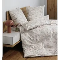 Janine Interlock Feinjersey Bettwäsche Carmen S 55127-07 sand taupe 155x220 cm + 80x80 cm