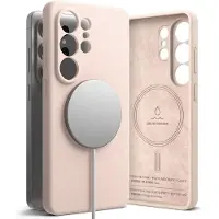 Ringke Silikon Magnetisch Magsafe Galaxy S26 Ultra Pink Sand