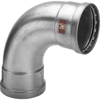 Viega XL-Bogen 90Grad Temponox I/I mit SC Pressanschlüsse 76,1mm