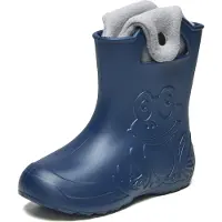 Ladeheid Eva Kinder Gummistiefel Regenschuhe gefüttert (Marineblau, 22/23) LA-CA-04
