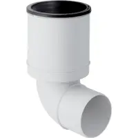 Geberit 390493111 Silent-PP Anschlussbogen 90Gr d90