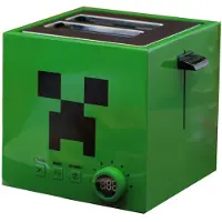 UKONIC Minecraft Green Creeper Cube Toaster