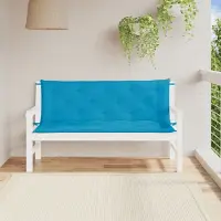 vidaXL BEI CLORIS Gartenbank-Auflage Hellblau 150x(50+50)x7 cm Oxford-Gewebe 2024 Neu9756418