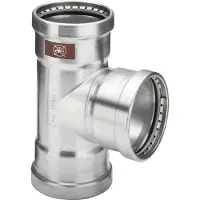 Viega T-Stück mit SC Temponox XL 1718XL in 108,0x42x108,0mm Stahl nichtrostend