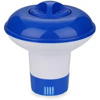 BundiGlassware 2 Schwimmend Chlor Spender, Pool Tabletten Schwimmer Dosierschwimmer, Geeignet für Chlortabletten Pool, Brom Tabletten Whirlpool, Chlor Floater für Poolreiniger oder Whirlpools Spa