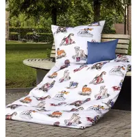 Janine Design Mako-Satin-Bettwäsche-Garnitur 42169 modern art S Farbe multicolor Größe 155x220+80x80
