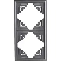 Kopp 309215013 MALTA - Profi-Pack: 5x Abdeckrahmen, 2-fach, Farbe: anthrazit