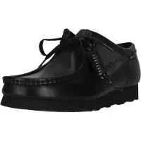 Clarks Originals Schnürschuhe Wallabee mit Vibram-Sohle 1216 Black Leather 40