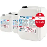 Höfer Chemie 4x12,5 kg BAYZID Flüssigchlor 13% zur effektiven Pool Desinfektion