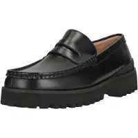 Clarks Originals Slipper Yukoner Penny mit toller Fersen-Struktur 1216 Black Leather 44
