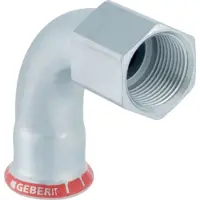 Geberit GE Mapress C-Stahl Übergangsbogen 90Gr mit IG d54-Rp2 verzinkt