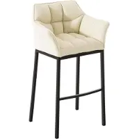 CLP Barhocker Damaso B mit 4-Fuß Gestell creme